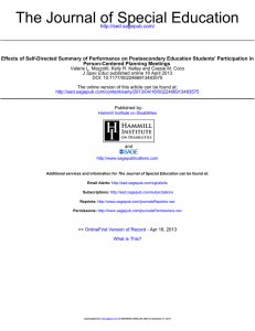 The Journal of Special Education