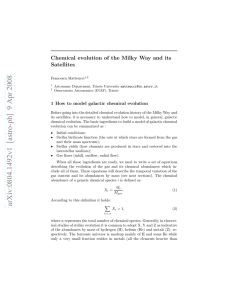 Chemical evolution of the Milky Way and its Satellites Francesca Matteucci
