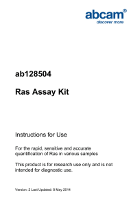 ab128504 Ras Assay Kit Instructions for Use