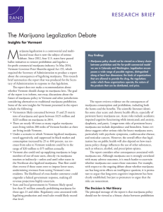 M The Marijuana Legalization Debate Insights for Vermont