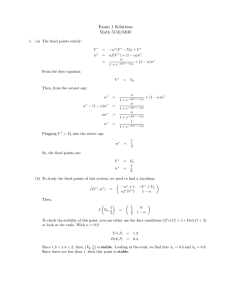 Exam 1 Solutions Math 5110/6830
