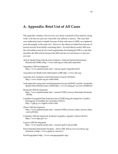 A. Appendix: Brief List of All Cases