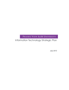 Information Technology Strategic Plan July 2013