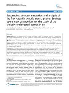 Sequencing, de novo annotation and analysis of