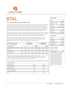 BTAL U.S. Market Neutral Anti-Beta Fund