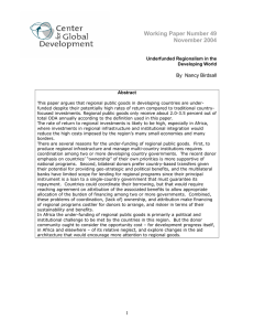 Working Paper Number 49 November 2004  By  Nancy Birdsall