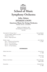 School of Music Symphony Orchestra  John Adams