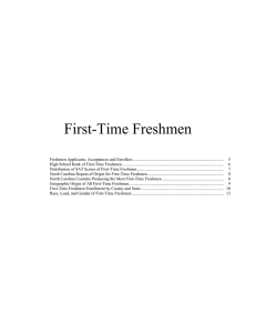 First-Time Freshmen