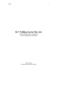 $2.7 Trillion Up In The Air:  Aircraft manufacturer’s predictions;
