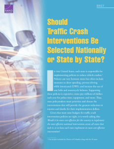 I Should Traffic Crash Interventions Be