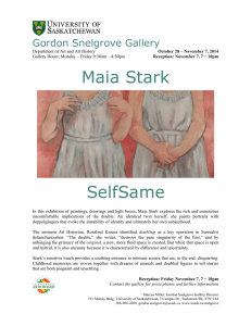 Maia Stark  SelfSame Gordon Snelgrove Gallery