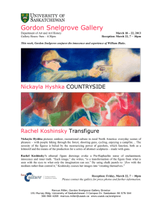 Gordon Snelgrove Gallery Nickayla Hyshka Rachel Koshinsky COUNTRYSIDE