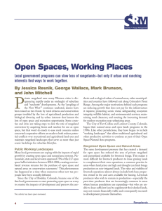 Open Spaces, Working Places