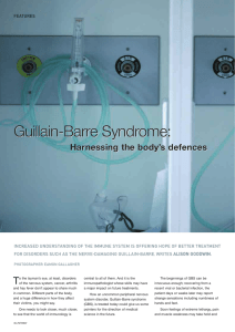 Guillain-Barre Syndrome: Harnessing the body’s defences