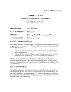 AGENDA ITEM NO:  12.2.2 UNIVERSITY COUNCIL PLANNING AND PRIORITIES COMMITTEE