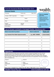 Fund &amp; Insurance Broker Nomination form Personal Details How to complete this form