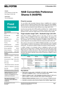 Fixed NAB Convertible Preference Shares II (NABPB)