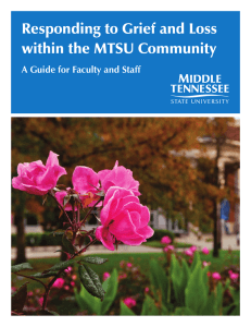 Responding to Grief and Loss within the MTSU Community