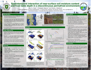 Spatiotemporal interaction of near - surface soil moisture content