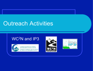 Outreach Activities WC N and IP3 2