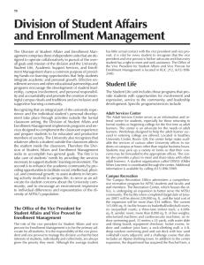 Division of Student Affairs and Enrollment Management