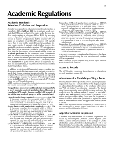Academic Regulations Academic Standards Academic Regulations 35