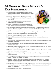 31 Ways to Save Money &amp; Eat Healthier