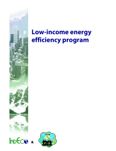 Low-income energy efficiency program  &amp;