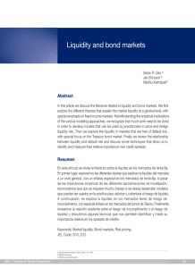 Liquidity and bond markets Abstract