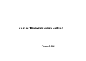 Clean Air Renewable Energy Coalition February 7, 2001