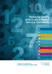 National Safety and Quality Health Service Standards September 2012