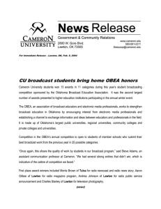 CU broadcast students bring home OBEA honors