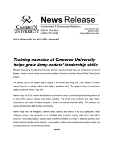Training exercise at Cameron University helps grow Army cadets’ leadership skills