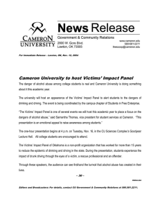 Cameron University to host Victims’ Impact Panel