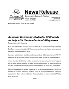 Cameron University students, GPIF ready