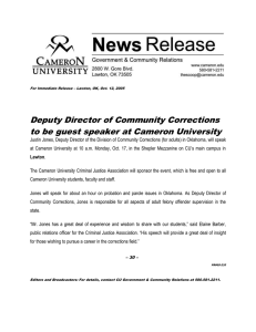 Deputy Director of Community Corrections