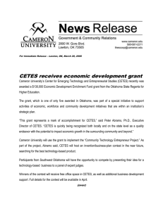 CETES receives economic development grant