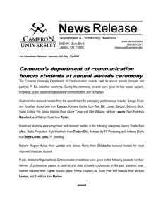 Cameron’s department of communication honors students at annual awards ceremony
