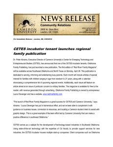 CETES incubator tenant launches regional family publication