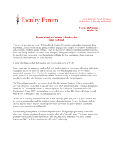 Volume 25, Number 1 October 2012 Toward a Student-Centered Administration
