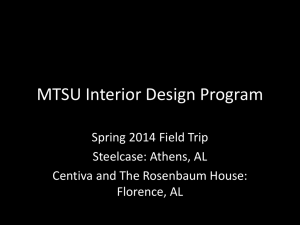 MTSU Interior Design Program Spring 2014 Field Trip Steelcase: Athens, AL