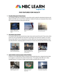 FIVE FEATURES FOR FACULTY  1.  Provides Relevant &amp; Timely Stories