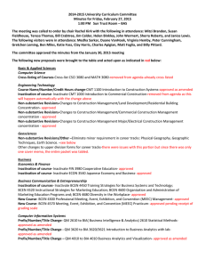 2014-2015 University Curriculum Committee Minutes for Friday, February 27, 2015