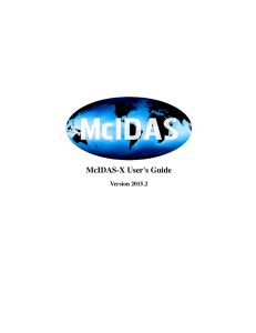 McIDAS-X User's Guide Version 2015.2