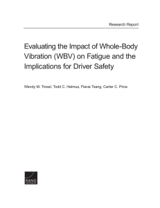 Evaluating the Impact of Whole-Body Vibration (WBV) on Fatigue and the