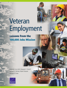 Veteran Employment Lessons from the 100,000 Jobs Mission
