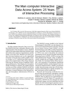 The Man computer Interactive Data Access System: 25 Years of Interactive Processing