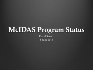 McIDAS Program Status David Santek 8 June 2015