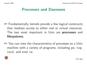Processes and Daemons