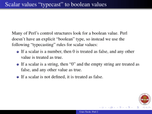 Scalar values “typecast” to boolean values